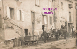 Carte Photo Photographie CPA Voitures à Volonté , Brulez Du Papier D' Arménie , Enfant Sur Ane Vache - Hotels & Gaststätten