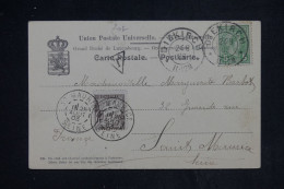 FRANCE - Taxe De St Maurice Sur Carte Postale Du Luxembourg En 1903 - L 153020 - 1859-1959 Briefe & Dokumente