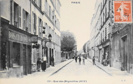 CPA - PARIS - N° 530 - Rue Des Mignottes - (XIXe Arrt.) - 1910 - TBE - Arrondissement: 19