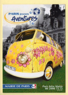 Automobile : Volkswagen Combi (jaune) Paris Jeunes Aventures (voir Scan Recto/verso) - Voitures De Tourisme