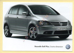 Automobile : VOLKSWAGEN Nouvelle GOLF Plus - L'autre Dimension (voir Scan Recto/verso) - Voitures De Tourisme