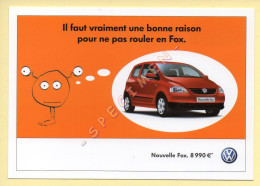 Automobile : VOLKSWAGEN Nouvelle FOX (voir Scan Recto/verso) - Toerisme