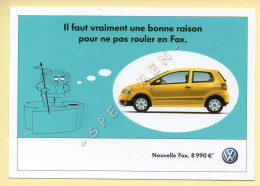 Automobile : VOLKSWAGEN Nouvelle FOX (voir Scan Recto/verso) - Passenger Cars