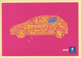 Automobile : PEUGEOT 206 POP'ART (voir Scan Recto/verso) - Passenger Cars