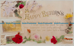 R159949 Greetings. Many Happy Returns. A. G. Taylor. 1907 - World