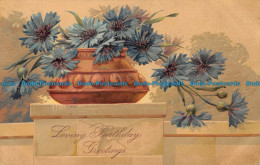 R159952 Loving Birthday Greetings. Flowers In Vases. 1907 - World