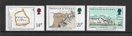 TRISTAN DA CUNHA  1981 CARTES  YVERT N°288/290 NEUF MNH** - Aardrijkskunde