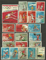Netherlands 20 + 1 Old Matchbox Labels - Olympische Spelen - Luciferdozen - Etiketten