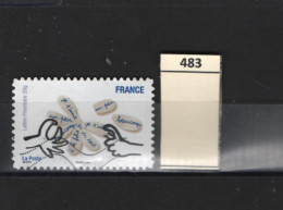 PRIX F. Obl 483 YT MIC « Sourires » Avec Les Personnages Du Dessinateur Serge Bloch  59 - Used Stamps