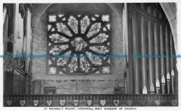 R159971 St. Michaels Mount Cornwall West Window Of Church. Photochrom. 1952 - World