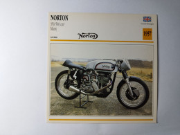 NORTON 350/500 Manx 1957 UK Fiche Technique Moto - Sports