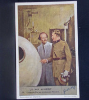 95 CHROMOS . LE ROI ALBERT . 10 . LE ROI VISITANT UN USINE  . LIEBIG . - Liebig