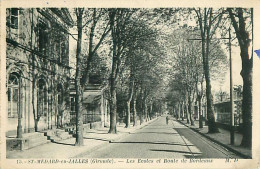 Cpa SAINT MEDARD EN JALLES 33 Les Ecoles Et Route De Bordeaux - Cachet Dépôt 42 1940 ( Cie Travailleurs Militaires ) - Other & Unclassified