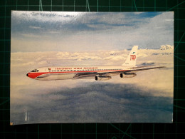 CARTE POSTALE. AVIONS, TAP, Transport Aérien Portugais. Boeing 707-3208. Le Poids Opérationnel De Base De La Version Pas - 1946-....: Modern Era