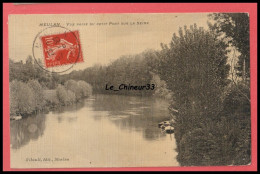 78 - MEULAN ---- Vue Prise Du Petit Pont Sur La Seine --Toilée -- Colorisée - Meulan