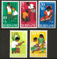 SURINAM: **, N° YT 466 à 470, Série, TB - Suriname ... - 1975