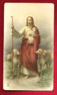 Image Pieuse Ed L.T. 1661 - Jésus Troupeau Mouton Brebis ... Dos Vierge - Images Religieuses