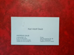 Carte De Visite Karl Adolf Daub Pforzheim Birkenfeld - Visiting Cards