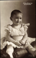 CPA Prince Hubertus Von Preußen, Kleid, Kleinkind, Kinderportrait, Liersch 3437 - Royal Families