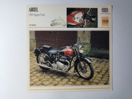 ARIEL 1000 Square Four 1939 UK Fiche Technique Moto - Sport