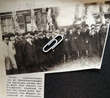 ANTWERPEN 1933 / BURGEMEESTER BOGAERT VERWELKOMDE DE BEENHOUWERS / AFGEHAALD DOOR DE KON. FANFARE VAN ZWIJNDRECHT - Sin Clasificación