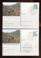 "BUNDESREPUBLIK DEUTSCHLAND" 1978/1979, 2 Bildpostkarten Je Mit Bildgleichem Stempel Ex "ALPIRSBACH" (B2156) - Illustrated Postcards - Used