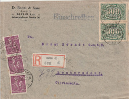 Allemagne Lettre Recommandée Inflation Berlin 1923 - 1922-1923 Lokale Uitgaves