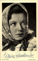 CPA Schauspielerin Maria Landrock, Portrait Mit Kopftuch, Film Photo Verlag A 3461/1, UfA, Autogramm - Acteurs