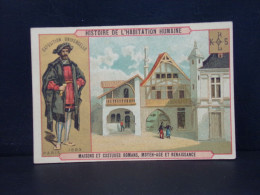 99 CHROMOS . HISTOIRE DE L HABITATION HUMAINE . MAISON ET COSTUMES ROMANS . MOYEN AGE ET .... EXPOSITION . PARIS 1889 - Sonstige & Ohne Zuordnung