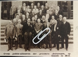 ANTWERPEN 1937 / GROEP POLITIEOFFICIEREN DER PROVINCIE ANTWERPEN OP BEZOEK TE MOL - Unclassified