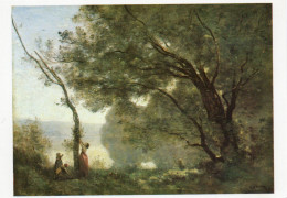 CPM - R - PEINTURE DE COROT - SOUVENIR DE MORTEFONTAINE - SALON DE 1864 - ENTRE AU LOUVRE EN 1889 - Malerei & Gemälde