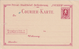 Allemagne Entier Postal Poste Privée Courier - Postkarten