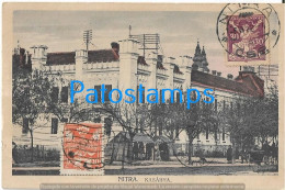 229684 SLOVAKIA NITRA VIEW BARRACKS BREAK CIRCULATED TO ARGENTINA POSTAL POSTCARD - Slowakije