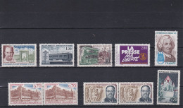 Timbres France Sans Colle N° 1392a-1501-1527-1589-1600-2022-2029-2917-* - Used Stamps