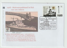 Germany Cover Franked W/Briefmarke Individuell 1918-2018 100 Jahre Matrosen-Aufstand Posted Kiel 2018. Postal Weight 0,0 - Militaria