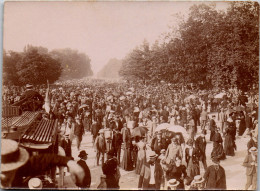 Photographie Photo Vintage Snapshot Amateur Paris Longchamp Foule Courses  - Places