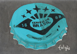 I6-105 Litografía Cerveza Cerveja Brasil. The Invertium Collection. - Werbepostkarten