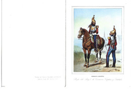 REGTO. DEL REY 1º DE CORACEROS.- CAPITAN Y SOLDADO.-  EJERCITO ESPAÑOL - Régiments