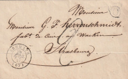 France Alsace Lettre Brumath + Boîte Rurale O = Vendenheim 1847 - Lettres & Documents