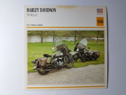 Harley-Davidson 750 WLA 45 - 1946 - Moto De Tout Terrain (Armée) - Fiche Technique Moto (Etats-Unis) - Sports