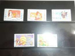 2 Séries De 3 Et 2 Timbres Autoadhésifs Oblitérés France N°160 à 162, N°163 - 164, Année 2008 - Used Stamps