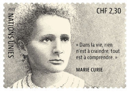 UN 2023 Marie Curie ,Scientist, Nobel Prize,Physicist, Chemist,Research, Radium,Radioactivity,1v Stamp MNH (**) - Briefe U. Dokumente