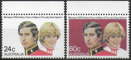 1981 Australia Royal Wedding 2v. MNH Michel. N. 760/61 - Other & Unclassified