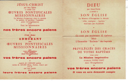 IMAGE RELIGIEUSE - CANIVET : Oeuvres Pontificales Missionnaires à Paris - France . - Godsdienst & Esoterisme