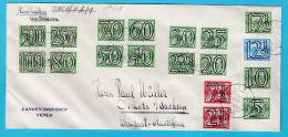 NEDERLAND Brief 1941 Venlo Met Tralie Serie Compleet - Covers & Documents