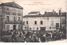 FR66 ARGELES SUR MER - Labouche 702 - La Mairie Et La Place - Pub Byrrh - Animée - Belle - Argeles Sur Mer