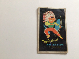 Ancien Livret D’aiguilles Universal Needle Book - Publicités