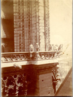 Photographie Photo Vintage Snapshot Amateur Cathédrale Paris Notre Dame ? - Places