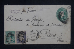 ETATS UNIS - Entier Postal + Compléments De New York Pour Paris En 1889 - L 153033 - ...-1900