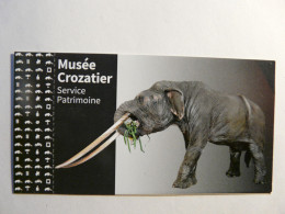 MAMMOUTH ELEPHANT - BILLET / TICKET D'ENTREE - FRANCE MUSEE DU CROZATIER LE PUY EN VELAY 2019 - Eintrittskarten